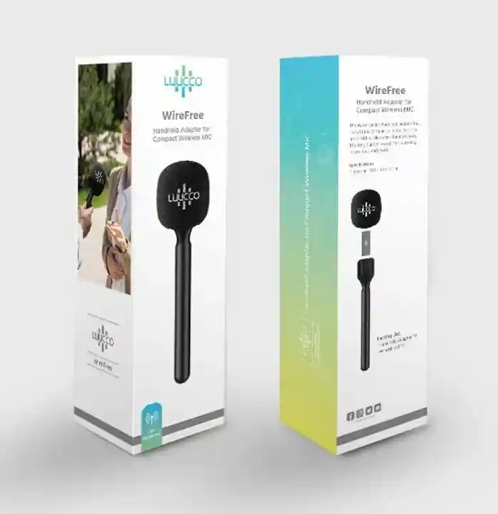 LUUCCO Handheld wireless microphone adapter for mini wireless mic systems